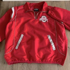 Ohio State Half Zip Windbreaker Jacket